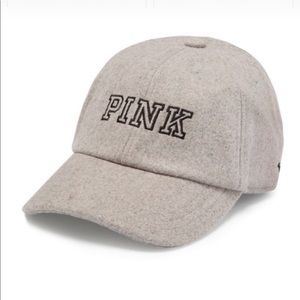 VS PINK | NWT Gray Wool Logo Hat